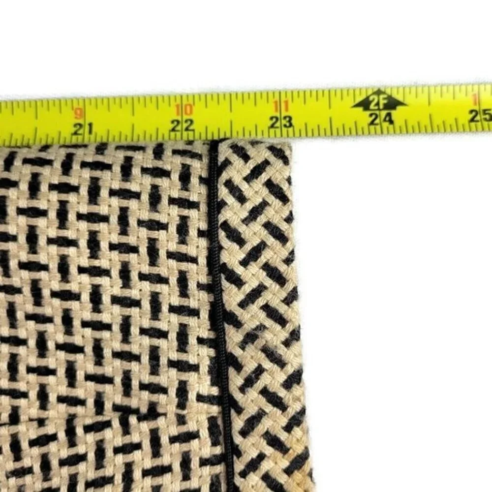 Kasper Tweed Blazer Size 12P 1 Hook Eye Closure Long Sleeve Lined Black Tan